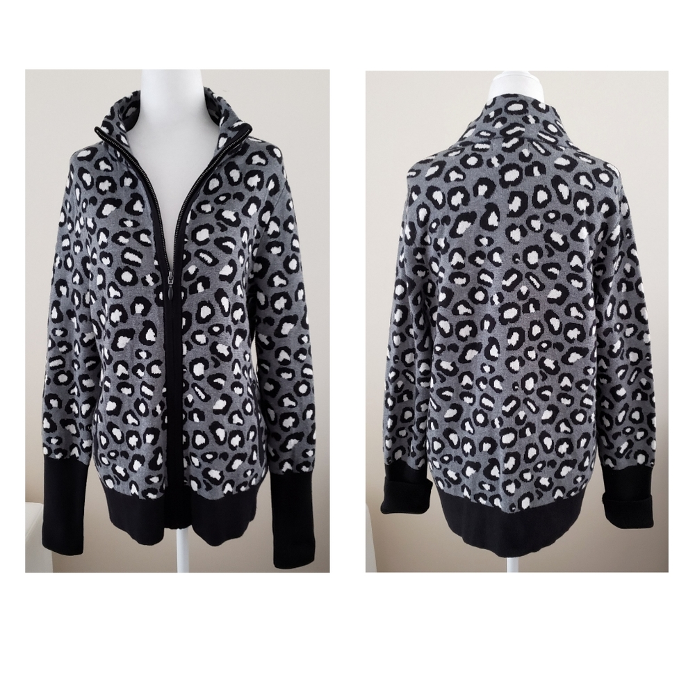 ➡️ SOLD NWT [Rachel Zoe] LA NY Zip-up Sweater - Picture 2 of 6